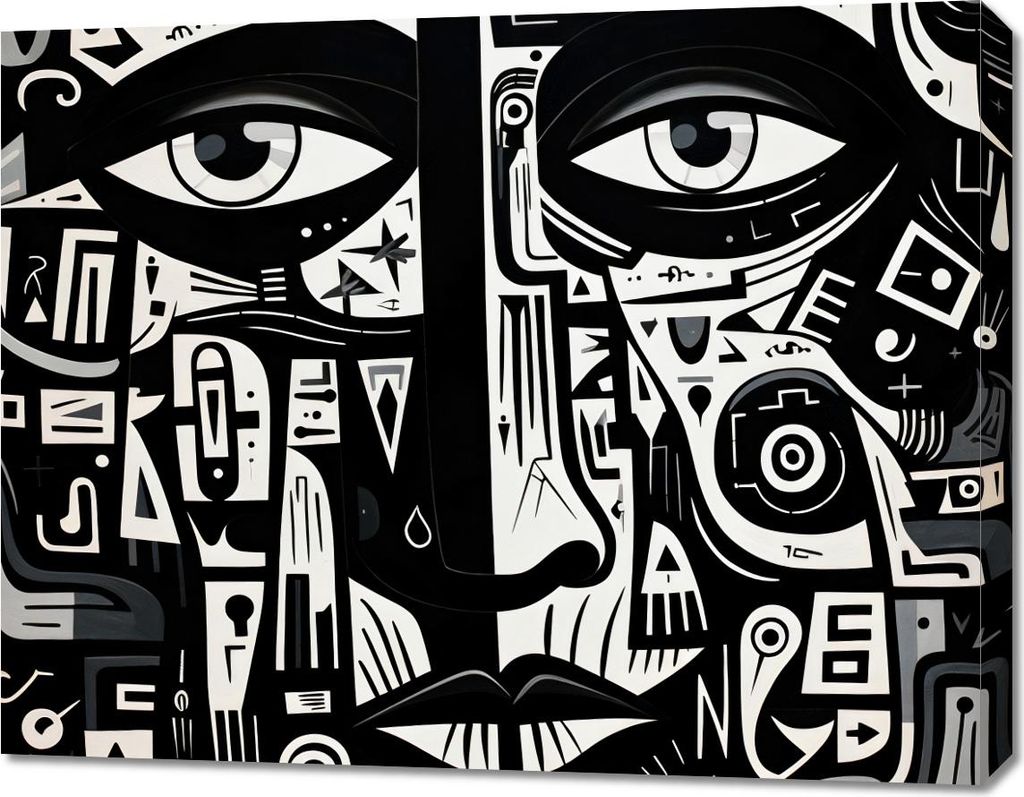 Bild 90x70cm Labyrinth der Gedanken