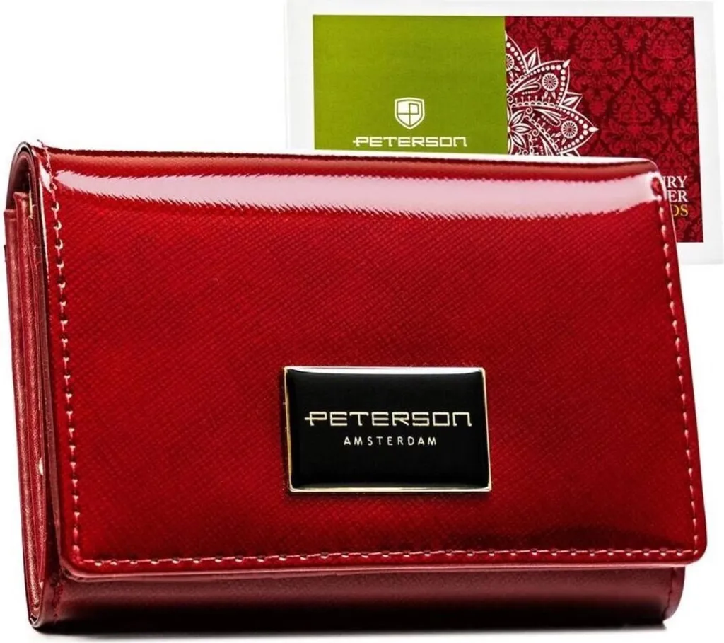 Portafogli Peterson PTNPH301SAF in Vera Pelle Saffiano con Protezione RFID