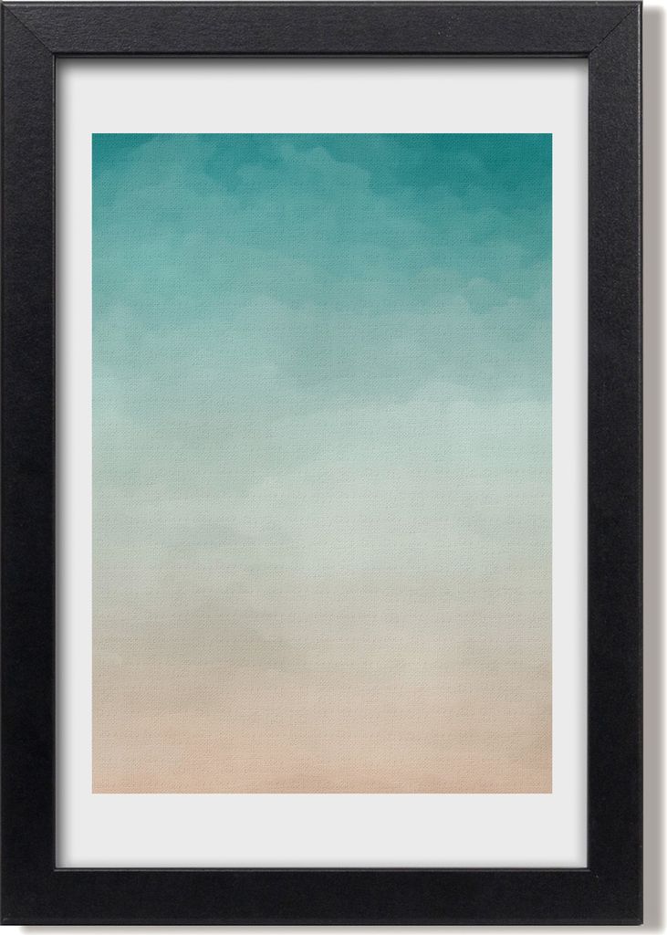 Bild 20x30 MDF-Rahmen, Wandkunst Rauch