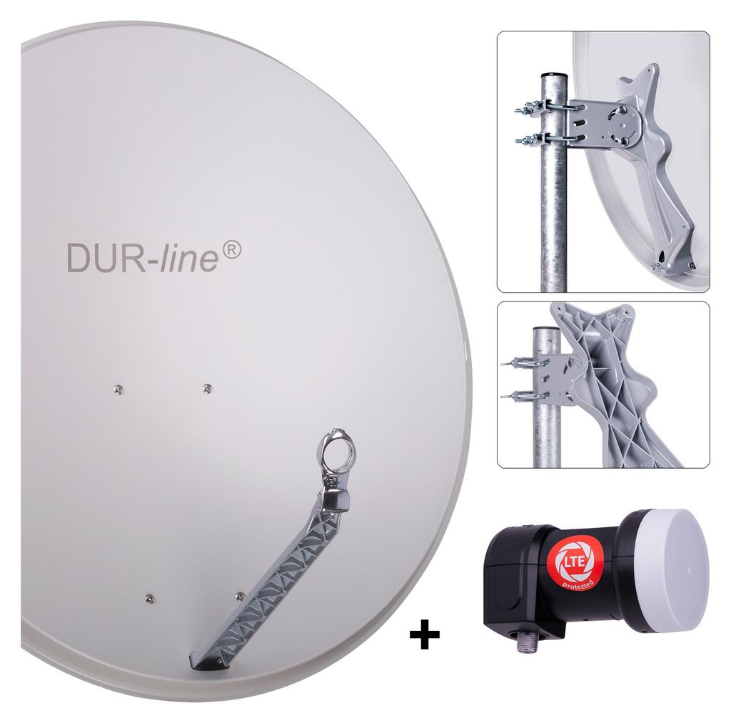 DUR-line Select 85/90cm Komplettanlage hellgrau + Single Produktbild 