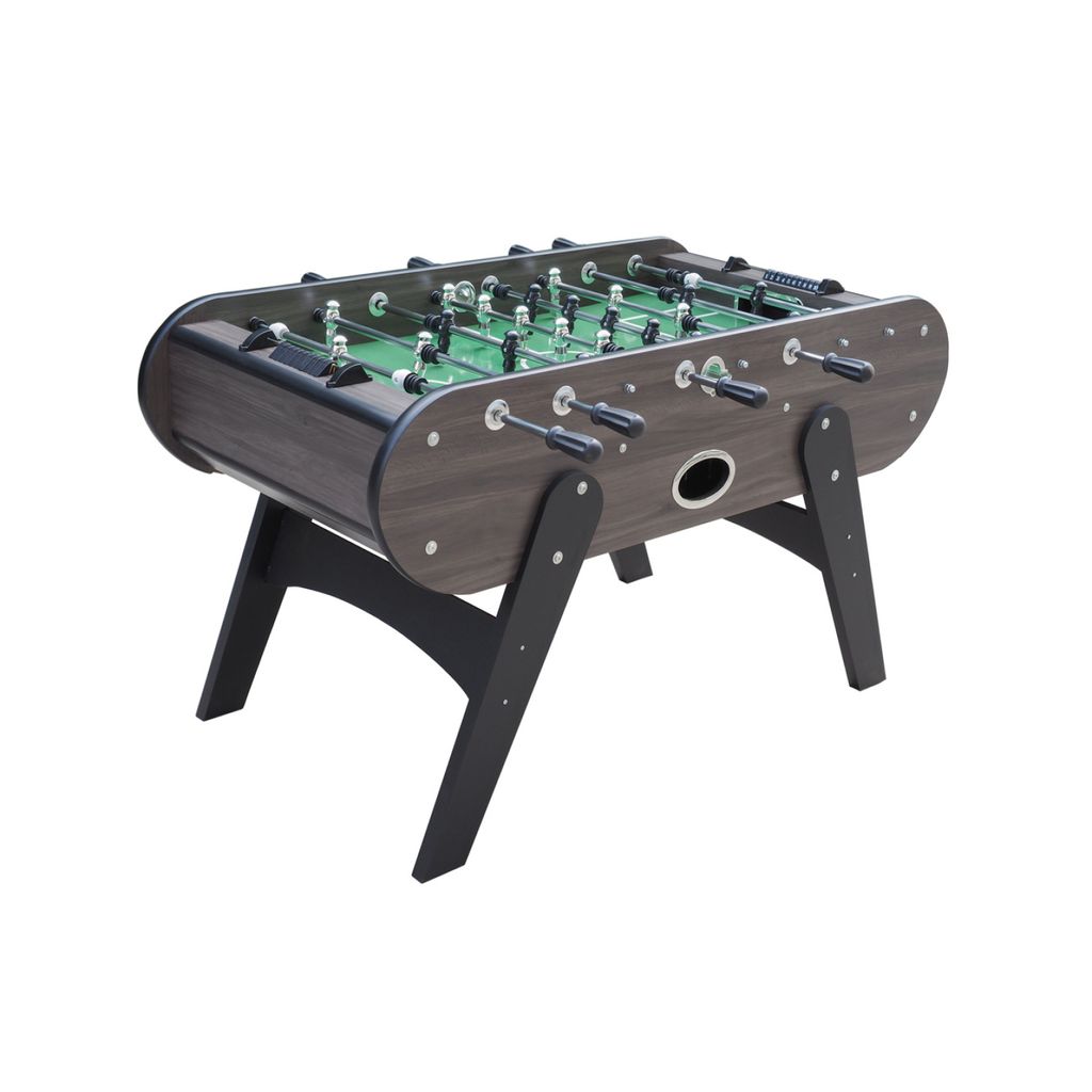 SAOPOLO Tischfußball aus hellem Holz in Grau