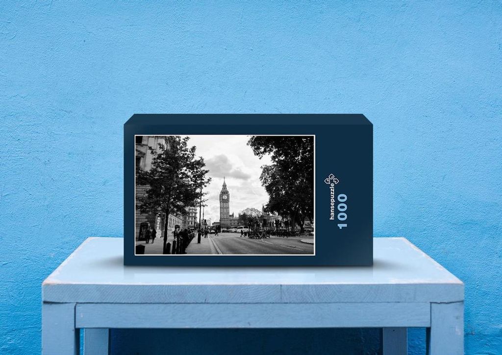 hansepuzzle 54831 - London Puzzle, 1000 Teile, Reisen, 60,0 x 46,0cm mit hochwertiger Aufbewahrung, Kartonbox und wiederverschließbarem Beutel