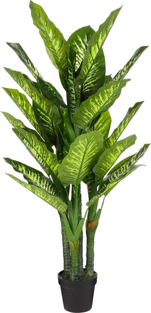 Décoration tropicale Dieffenbachia artificielle 150 cm sans soin