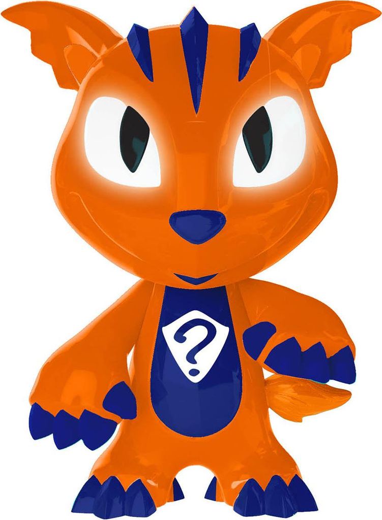 A 3D rendered toy figure of a cartoon character.