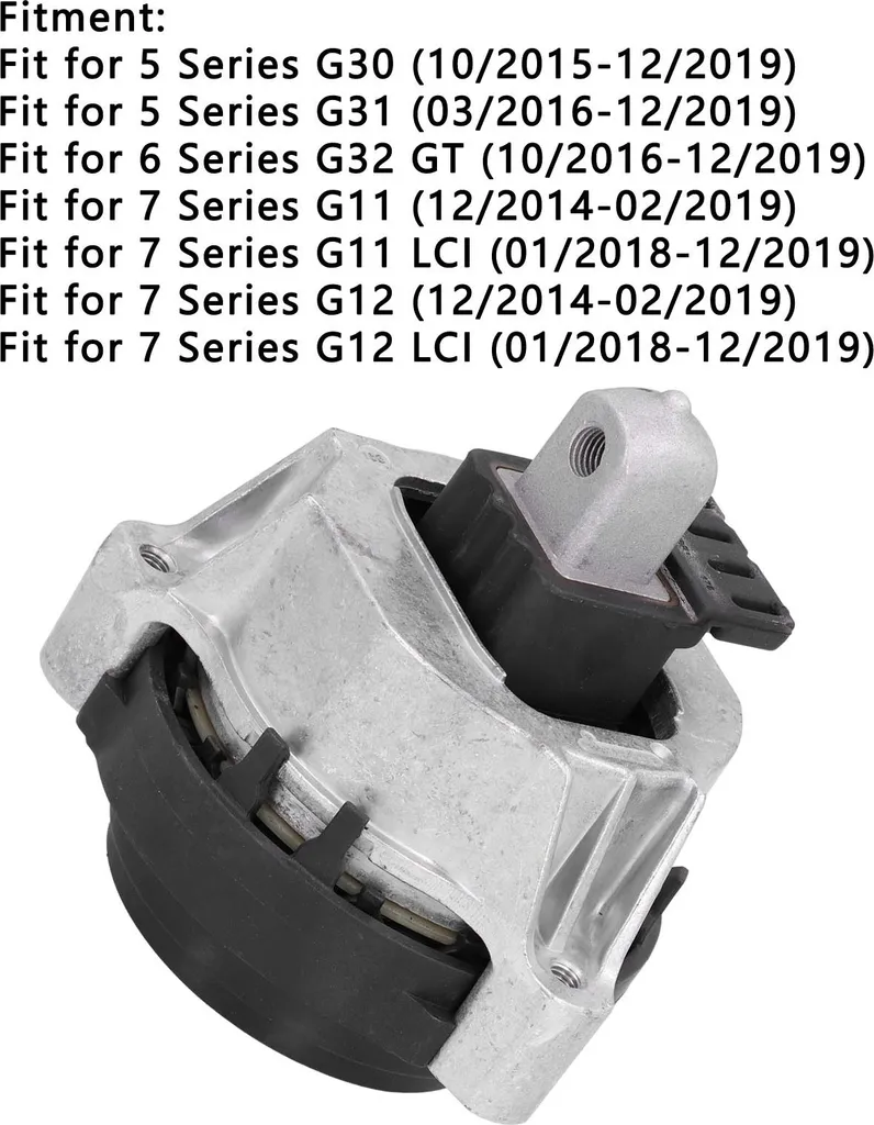 Support Moteur Droit 22116860488 pour BMW G30 G31 G32 G11 G12 en Acier
