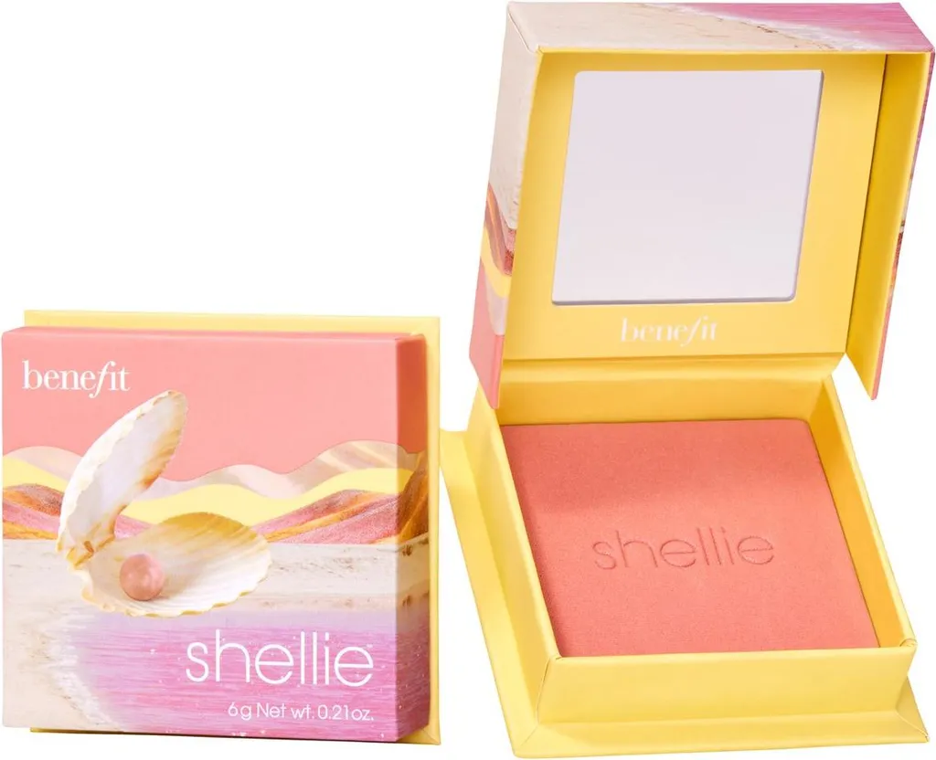 Benefit Shellie Fard in Polvere 6g - Blush Rosa Caldo Lunga Tenuta