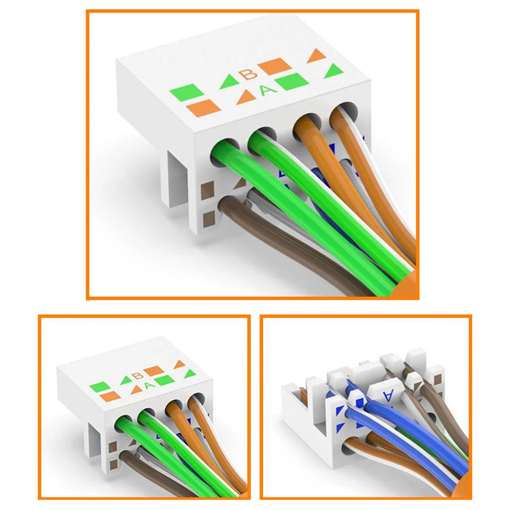 NEXMEX 12x Netzwerkstecker Cat 8 CAT8.1 RJ45 Stecker Werkzeuglos Metall 40Gbps
