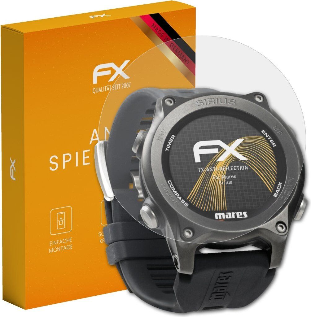 atFoliX FX-Antireflex 2x Schutzfolie kompatibel mit Mares Sirius Displayfolie