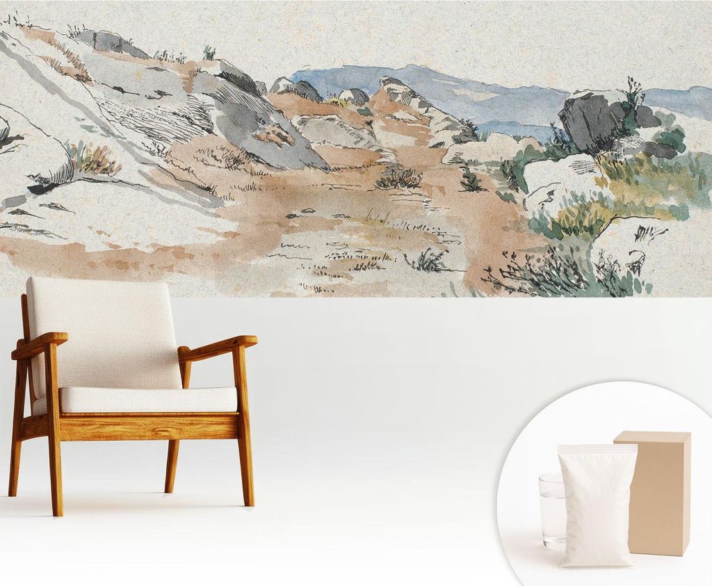 Fototapete - 250x104 cm - Tapete - Wandtapete - Wandbilder - Dekofolie - Tapete Folie - Wand - Dekoration - Wohnzimmer - Felslandschaft