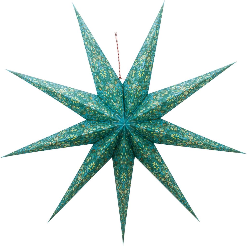 PIP STUDIO Christmas Star Paper overall print green 110 cm