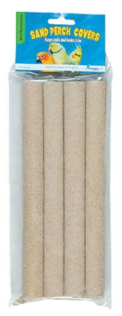 Lot de 4 couvre-perchoirs sablés pour cage à oiseaux - Happy Pet 4Pk