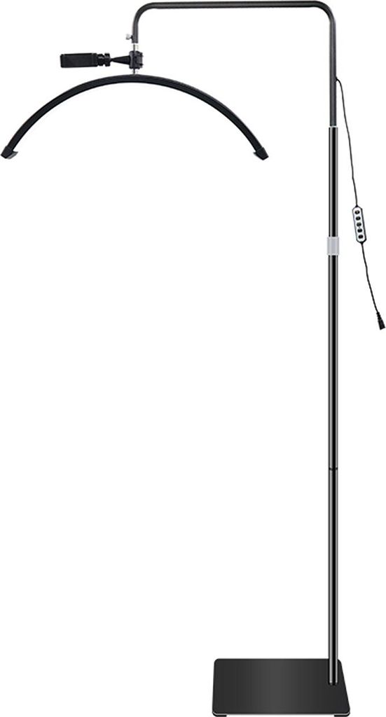 LED Beauty Standleuchte 24 Zoll Schwarz - Lichtbogen für Produktbild 