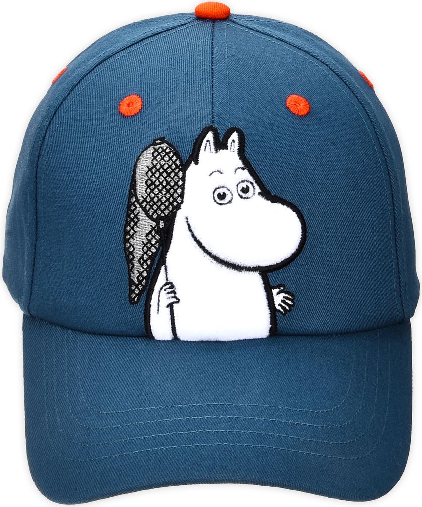 Nordic Buddies Moomin Characters allover Mumintroll Kids Cap Blau rot