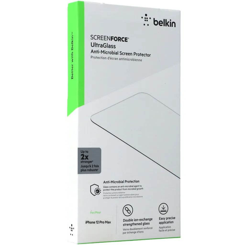 Protection Écran UltraGlass Antimicrobienne iPhone 12 Pro Max Belkin - 13
