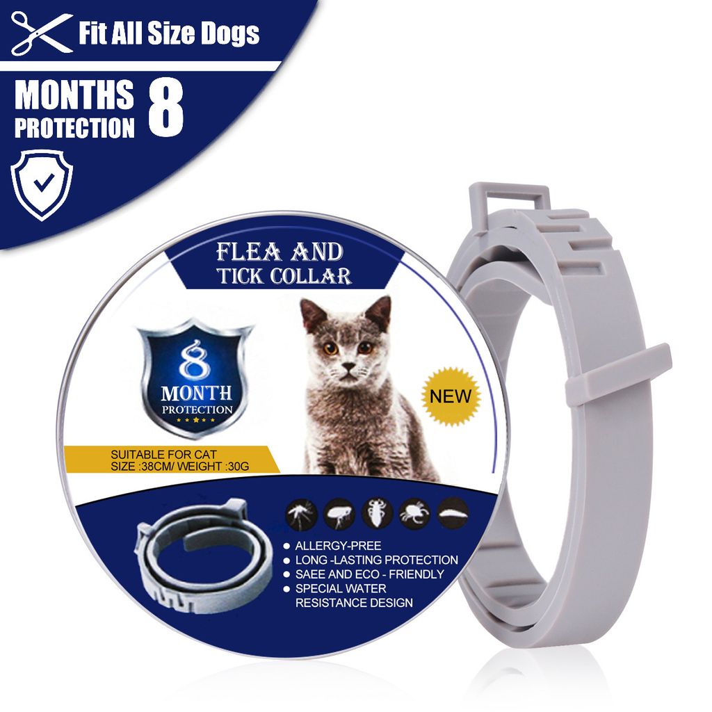 Flohhalsband fr Katzen,Floh- und Zeckenhalsband - Bis zu 8