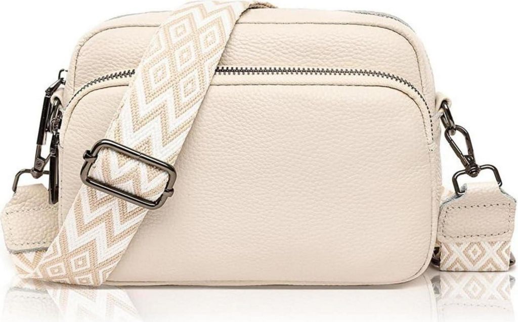 GSenhui Crossbody Bag Dámská kožená taška přes rameno černá Obrázek produktu 