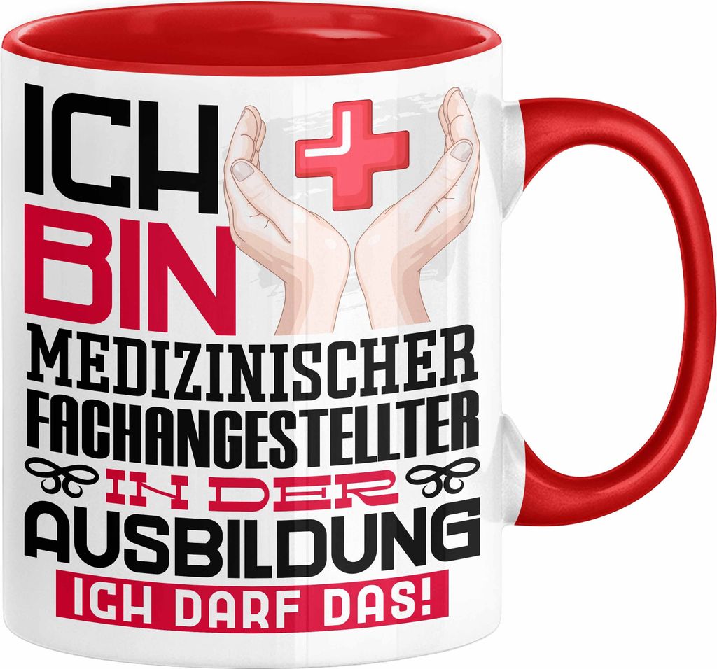 Medizinischer Fachangestellter Ausbildung Tasse Geschenk Ich Bin Medizinischer Fachangestellter In Der Ausbildung Ich Darf Das Geschenkidee Spruch ...