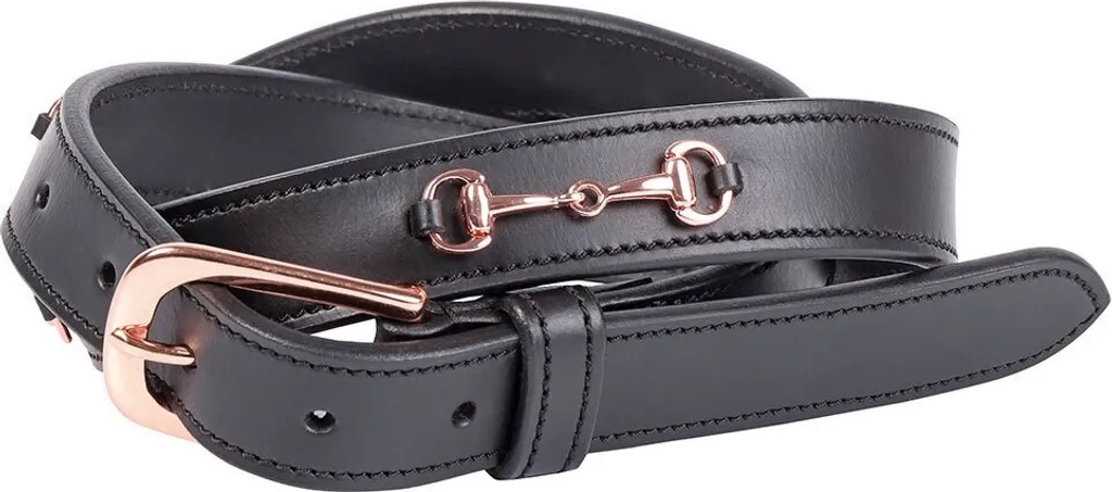 Harry's Horse Rosegold Bit Ceinture Noir 85 cm pour Homme et Femme