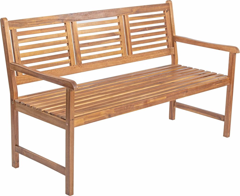 Gartenbank Cordoba, 150 cm, 3-Sitzer Bank, Akazienholz geölt