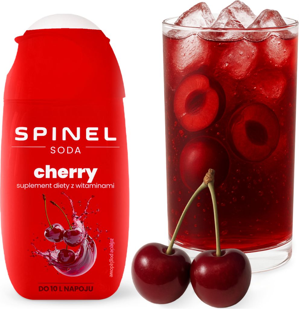 Spinel Soda Kirsch Sirup 65ml, 1 Stück für SodaStream Wassersprudler