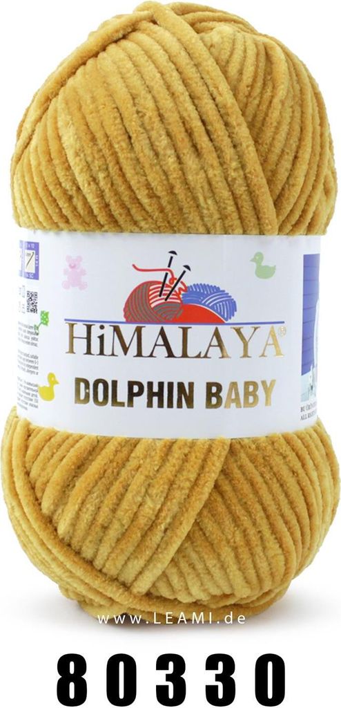 A ball of yellow yarn with a label.