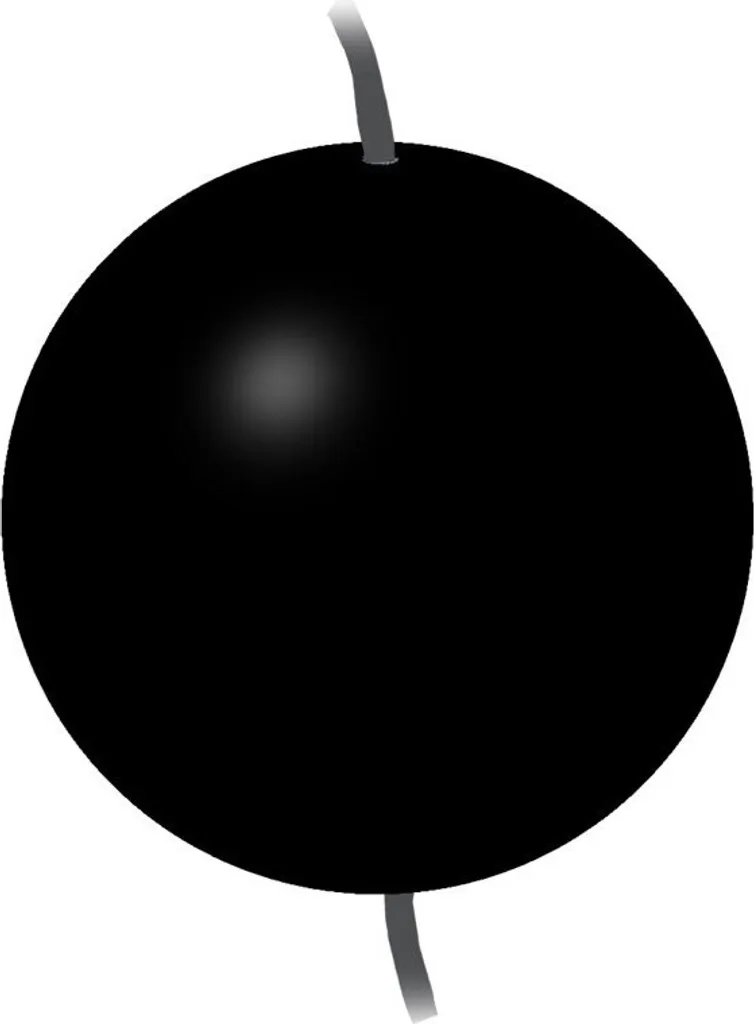 Ballon de Mouillage Noir Pliable 60 cm Lalizas en Plastique Robuste