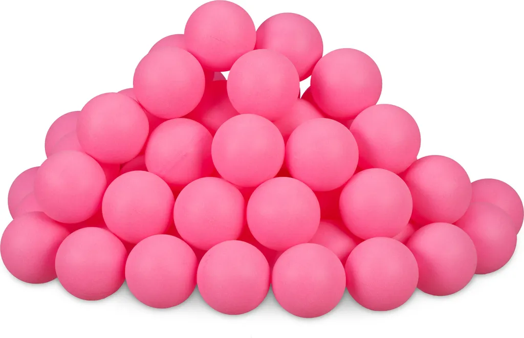 Balles de Beer Pong Roses en Plastique - Pack de 300 pour Club et Fête