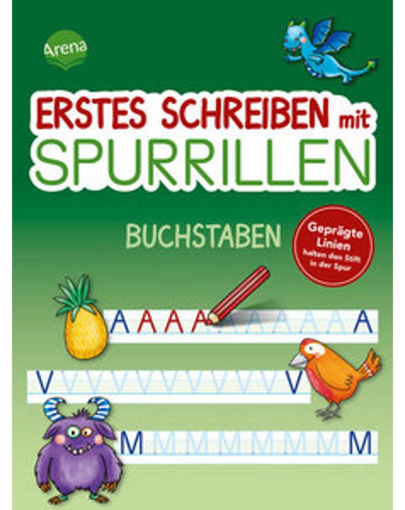 Erstes Schreiben mit Spurrillen. Buchstaben Produktbild 