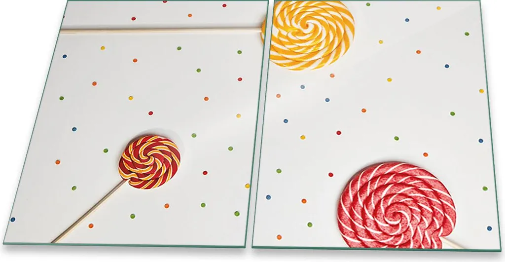 Set 2 Coprifornelli Universali Sweets 40x52 - Tagliere in Vetro