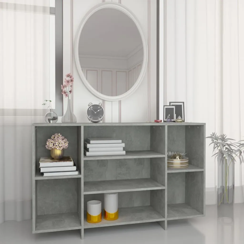 Madia Moderna Grigio Cemento 120cm - Mobile Contenitore Design Wood