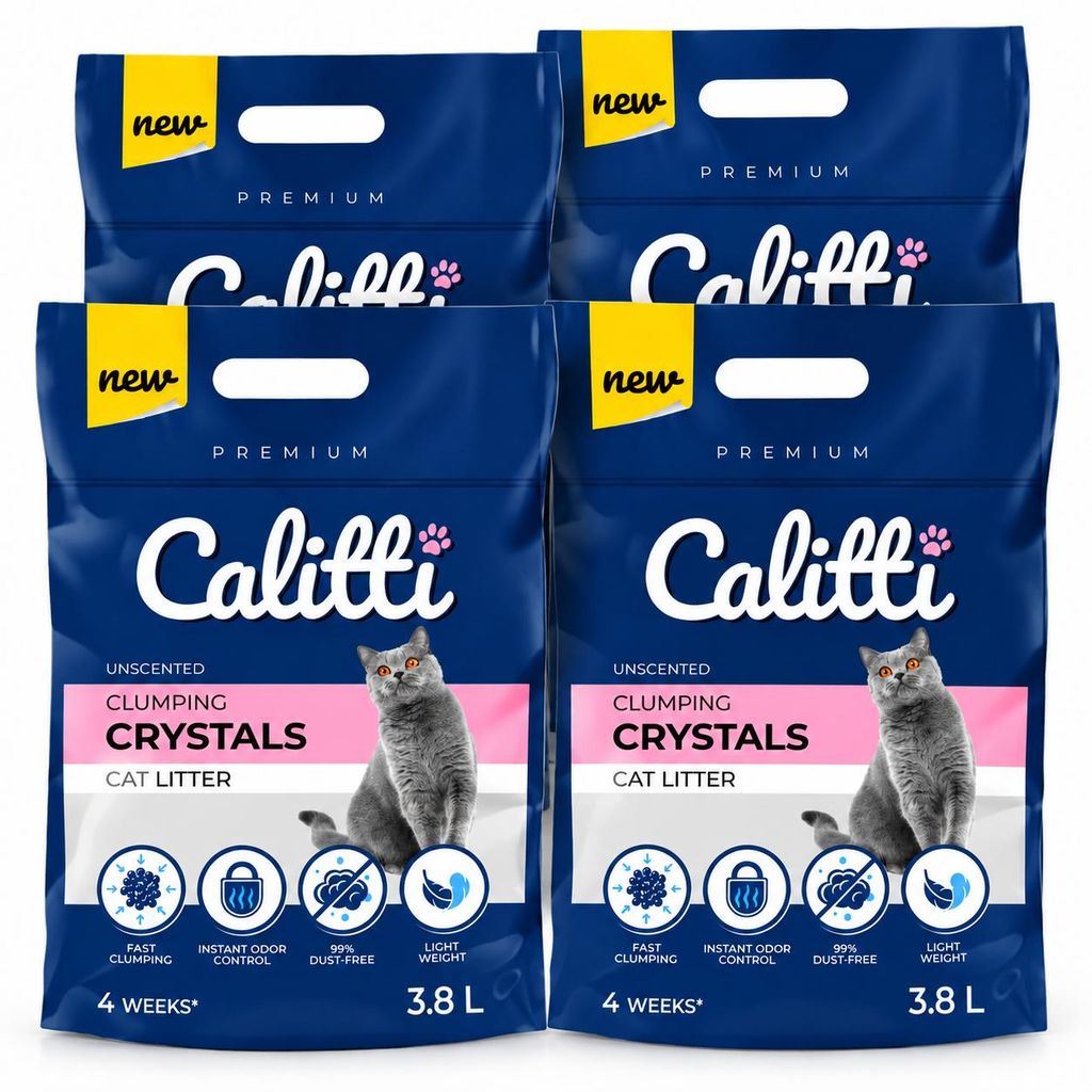 Calitti, cristalli agglomeranti per lettiera per gatti, Immagine del prodotto 