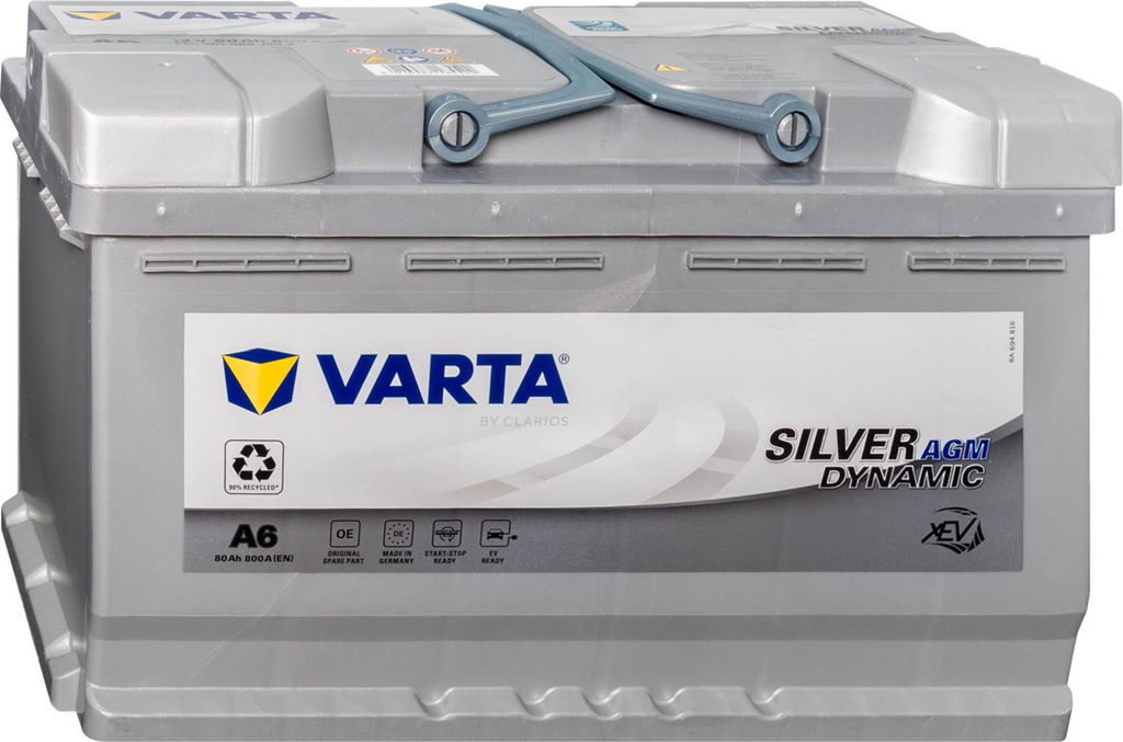 VARTA Silver Dynamic AGM XEV 580901080 / A6 AGM 12V 80Ah