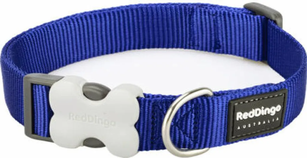 RED DINGO GMBH Collare per cani DINGO RD Smooth blu navy 25MM X 41-63CM