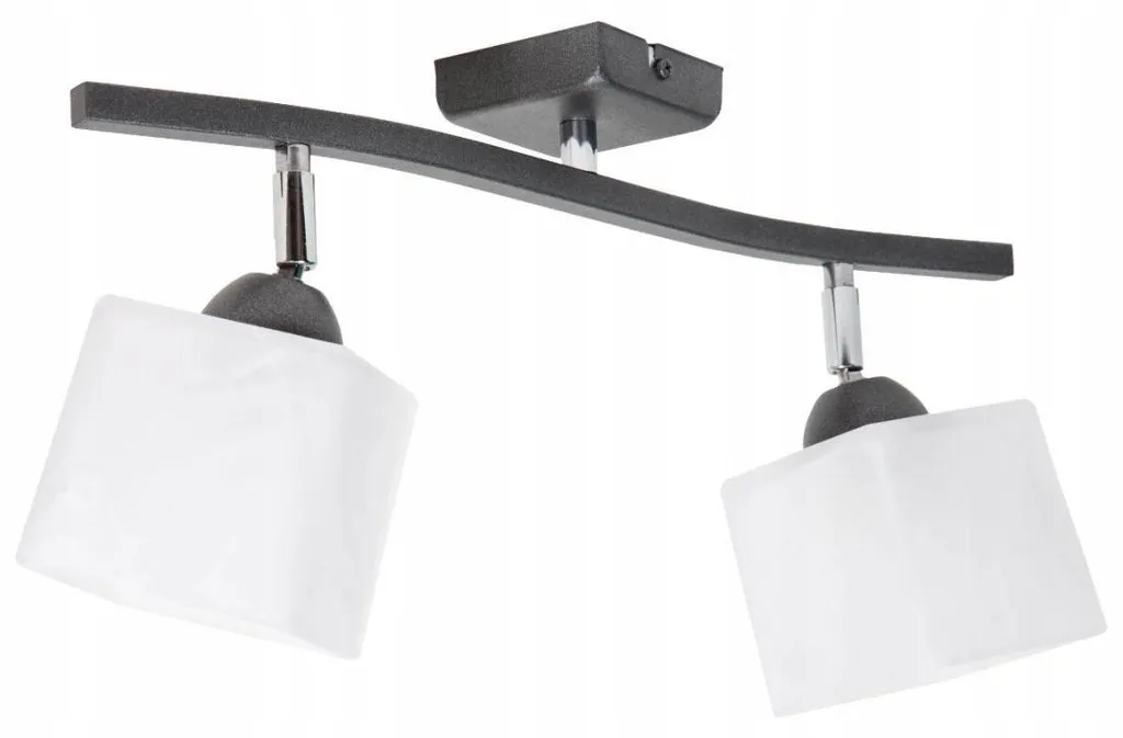 Lampe de plafond design moderne pour salon avec suspension en verre