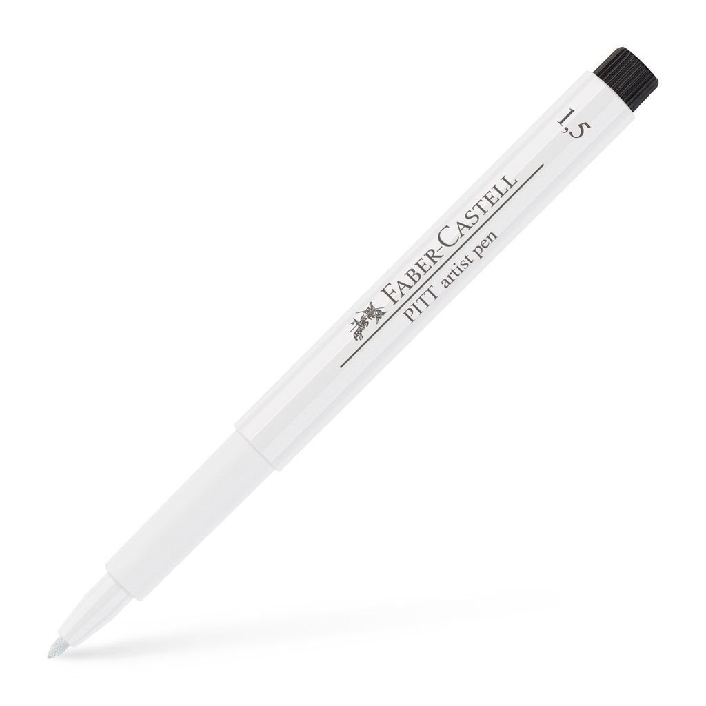 FABER-CASTELL Tuschestift PITT artist pen weiß 1,5 mm Produktbild 