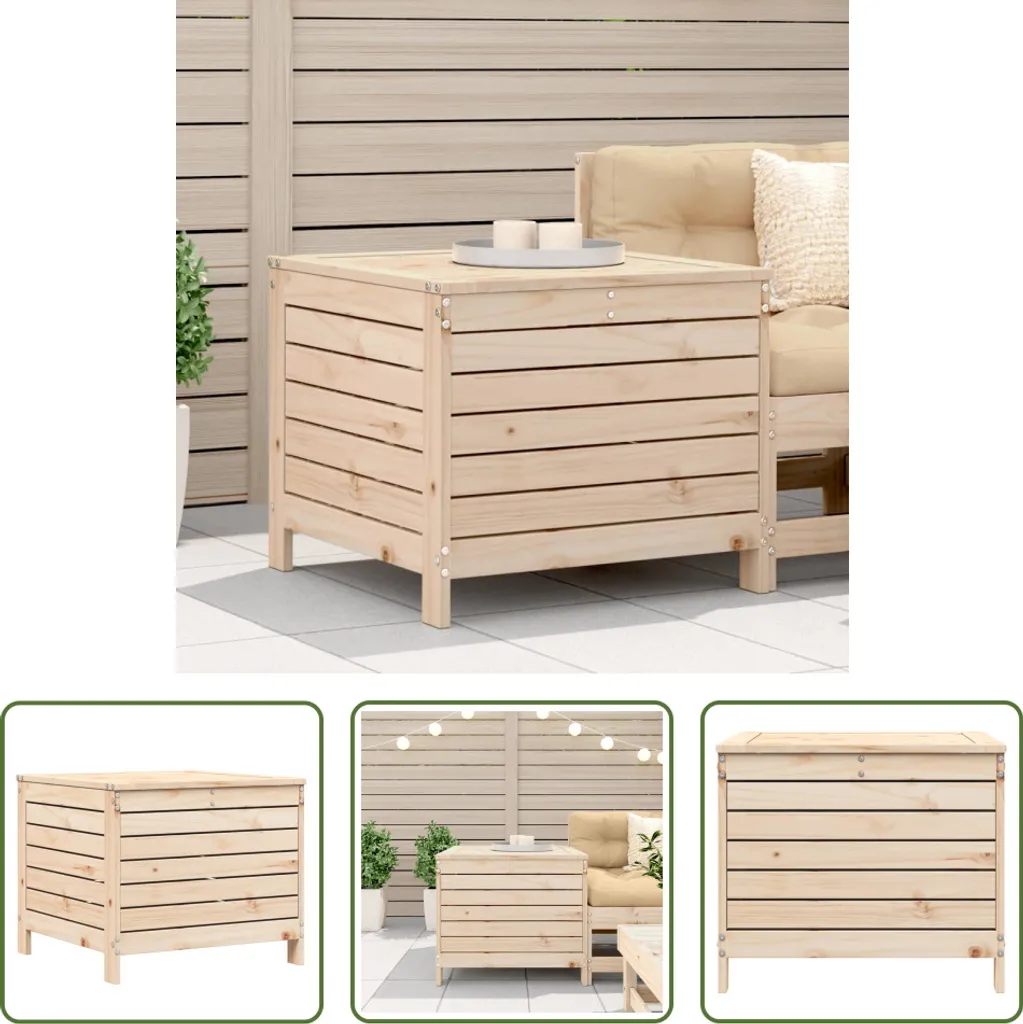 Poggiapiedi da Giardino in Legno Massello Pino - The Living Store
