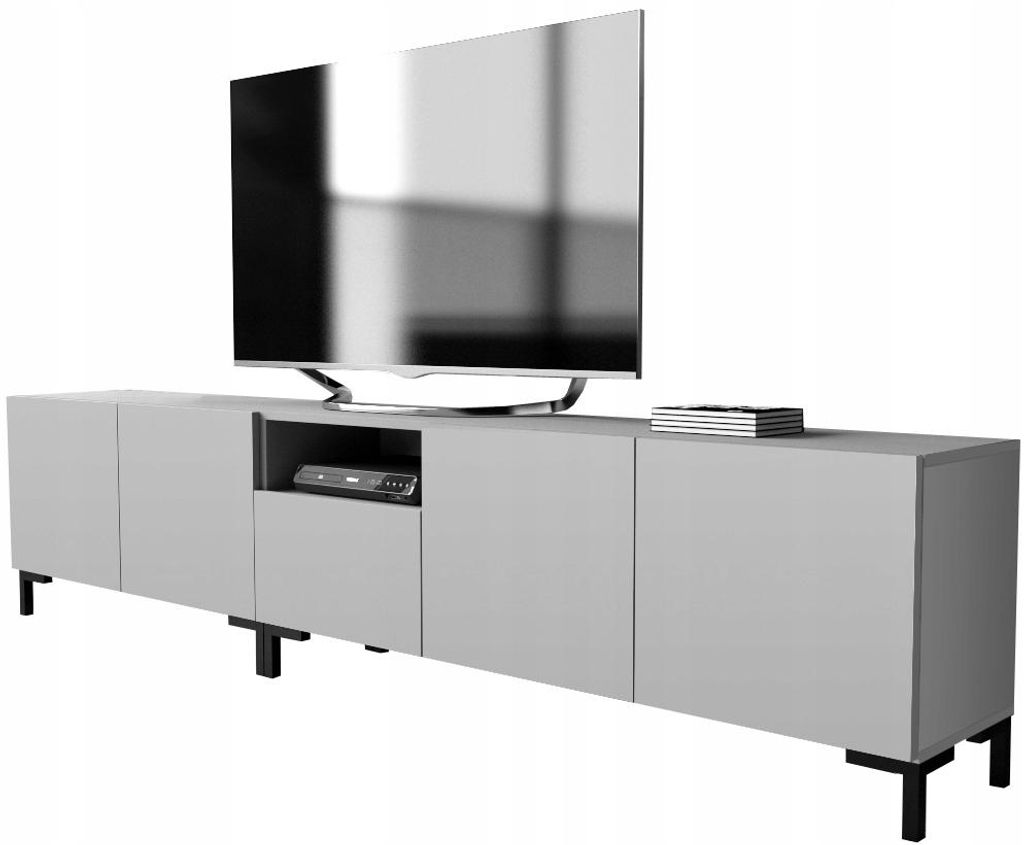 RTV-Sideboard 250 cm in Kaschmir auf Füßen