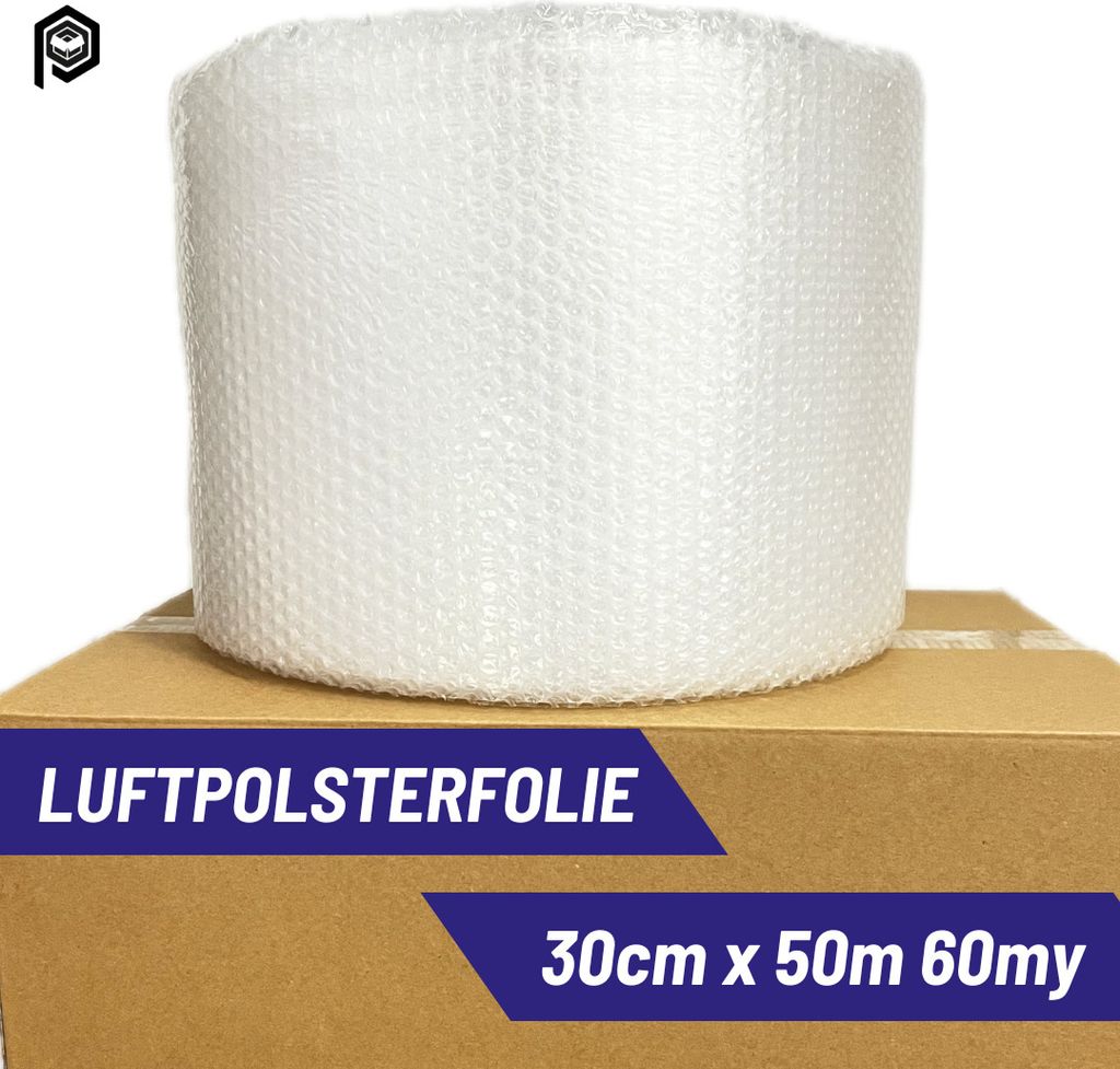 Luftpolsterfolie 50cm X 100m - Noppenfolie 60my Für Sicheren Versand