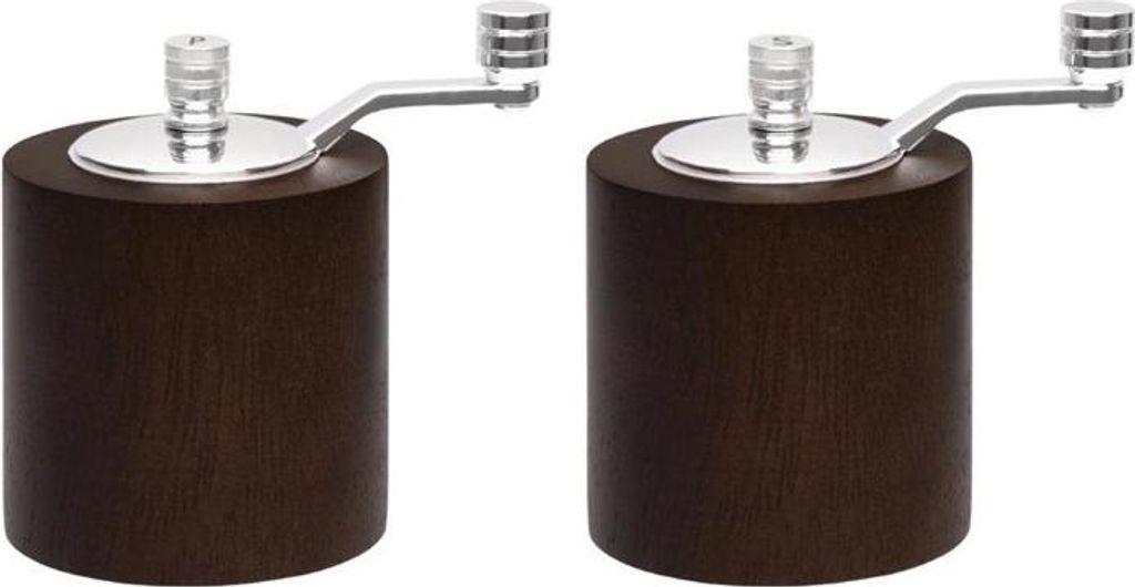 Olympia Salz- und Pfeffermühlenset dunkles Holz 8cm Produktbild 