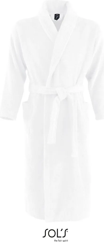 Accappatoio Palace SOL'S 89100 Bianco: Comfort Hotel L/XL Uomo