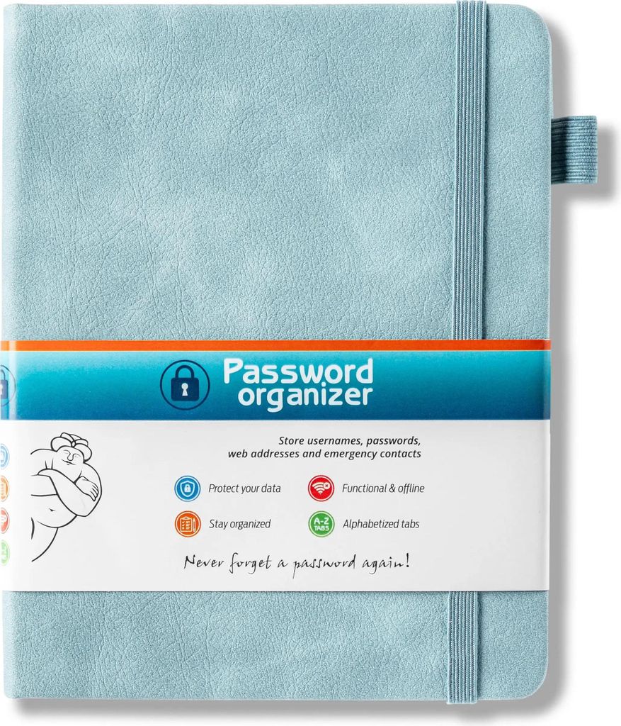 Gadget Master Password Organizer, 130 Seiten, alphabetisch Produktbild 
