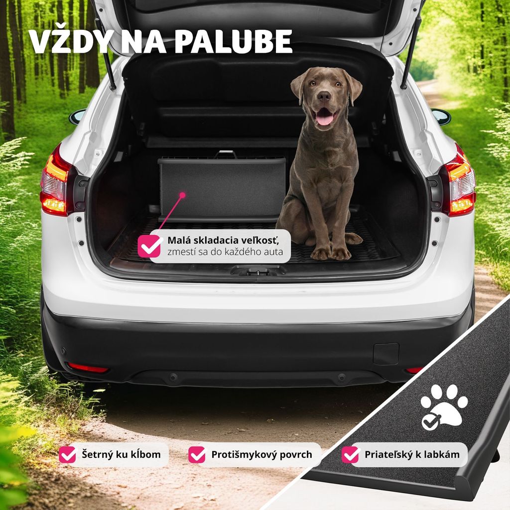 Rampa pre psov Paw Step Auto, skladacia a protišmyková, do Obrázok produktu 8