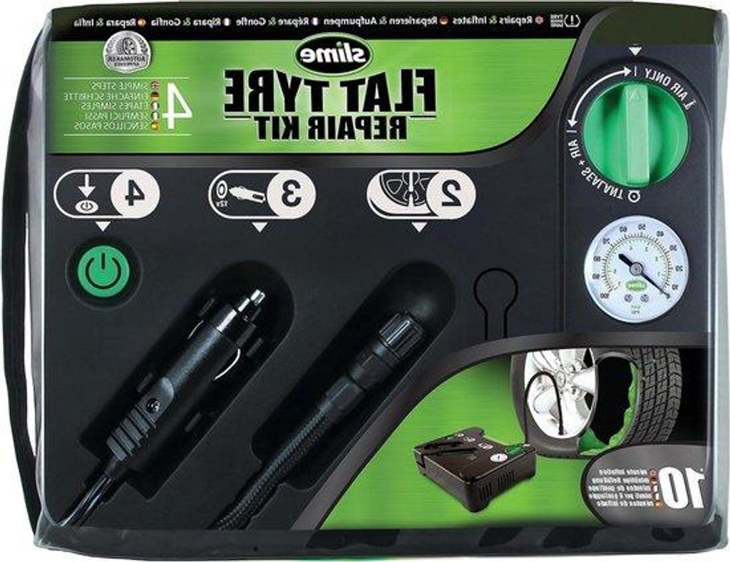 Reifennotfallset - Schnellreparatur-Kit für Radpannen mit Reifenpumpen - professionelles Reifendrehschleifen-Set für Autos und Nutzfahrzeuge.