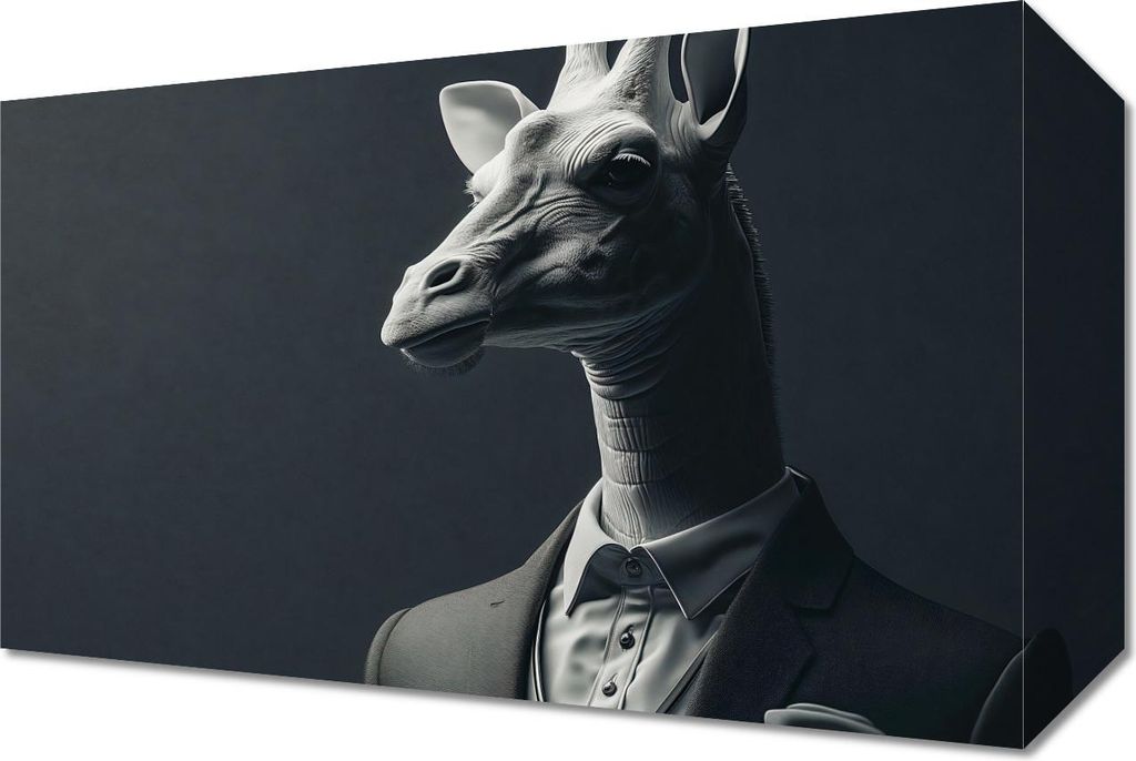 Bild 30x20cm Giraffe beim Ausgehen