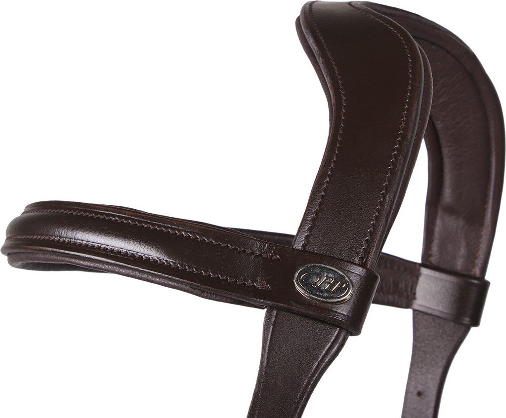 QHP Kappzaum Leder, Größe:VB, Farbe:braun Produktbild 2
