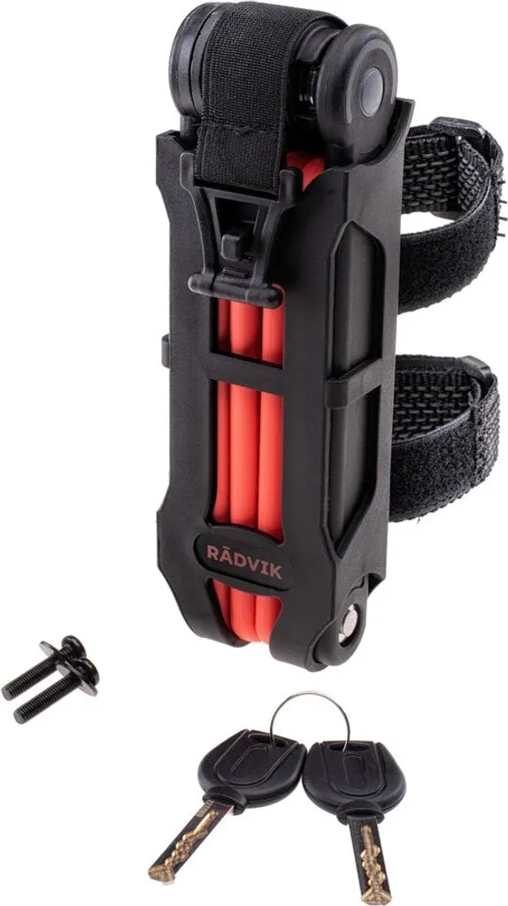 Antivol pliable pour vélo Radvik Fjordane Noir - Idéal Trajet Urbain