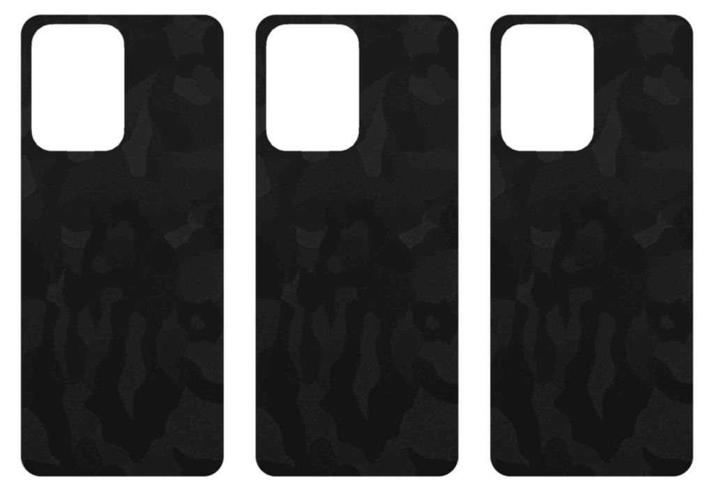 apgo Rückseite Schutzfolie, Skin, kompatibel mit Honor Play 7T, Hinten Displayschutzfolie aus Vinylfolie, kratzfest, einfache Montage - Schwarzes ...