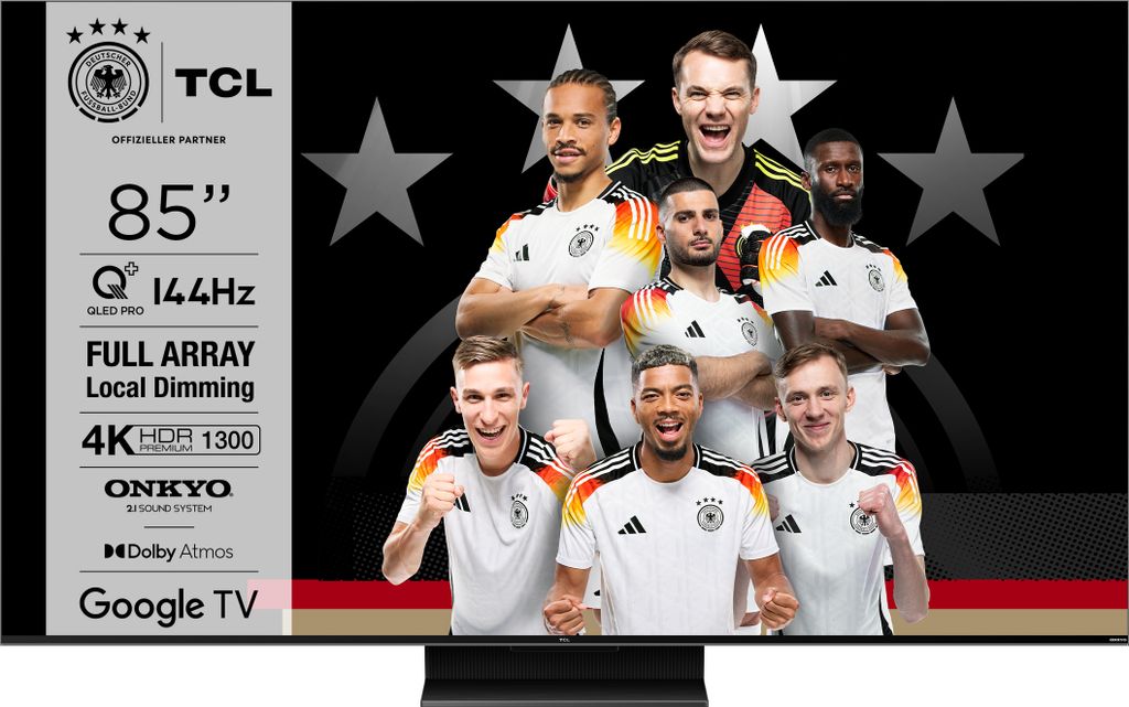 TCL QLED870 85' 4K Ultra HD Smart TV mit HDR & Dolby Vision