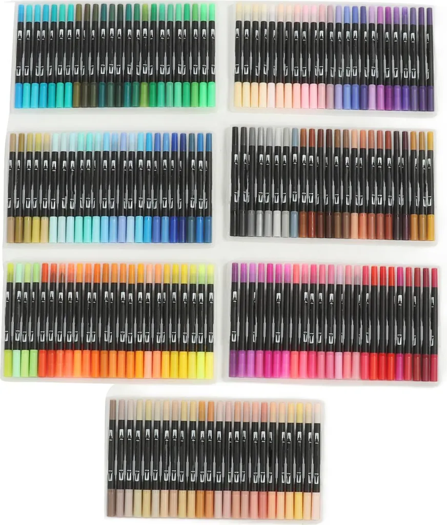 Pack 168 Feutres Aquarelle Double Pointe : Finissez-en avec le Manque de Choix