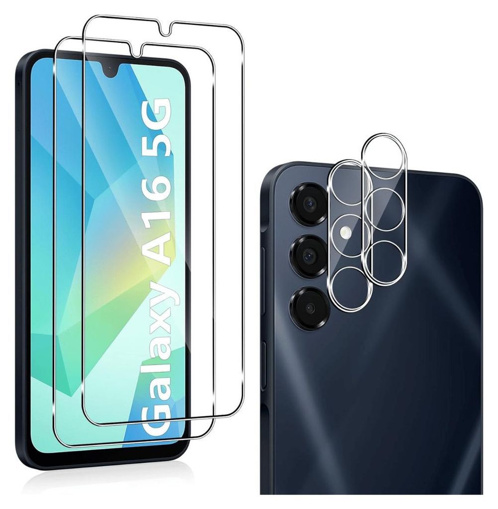 2X Schutzglas für Samsung Galaxy A16 4G / 5G Display Kamera Produktbild 